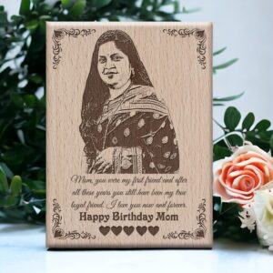 Personalized Wooden Photo Frame Birthday Surprise For Mom 5×7 inches