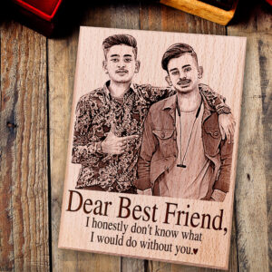 Personalized Wooden Plaque for Your Best Friend 5×7 inches