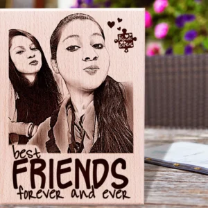 Personalized Engraved Photo Plaque for best friend