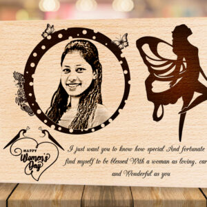 Personalized Womenâ€™s Day Engraved Plaque Gift for Women 6×9