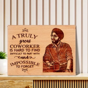 Farewell Gift â€“ Personalized Engraved Wooden Photo Frame