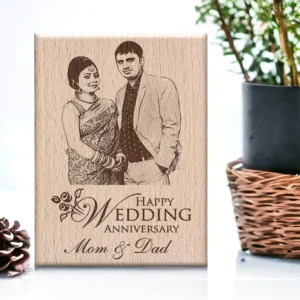 Customized Wooden Frame For Mom And Dadâ€™s Anniversary 5×7 inchs