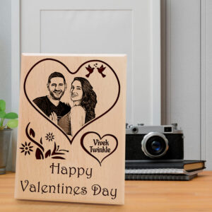 Valentineâ€™s Day Personalized Engraved Plaque Love Gifts for Girlfriend (5Ã—4 inches)